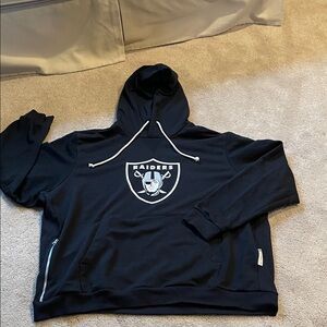 Nike Black Raiders Hoodie with White Logo
